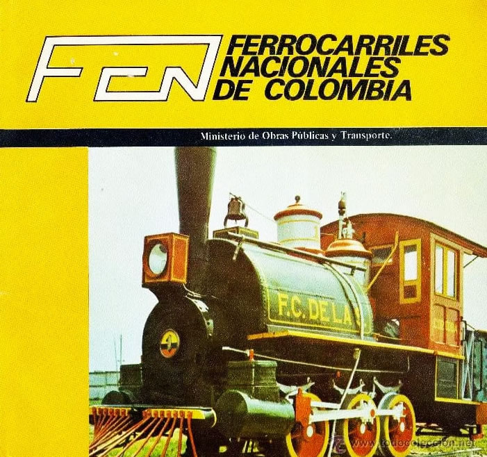 Ferrocarriles Nacionales de Colombia. Ministerio de Obras publicas y transporte.