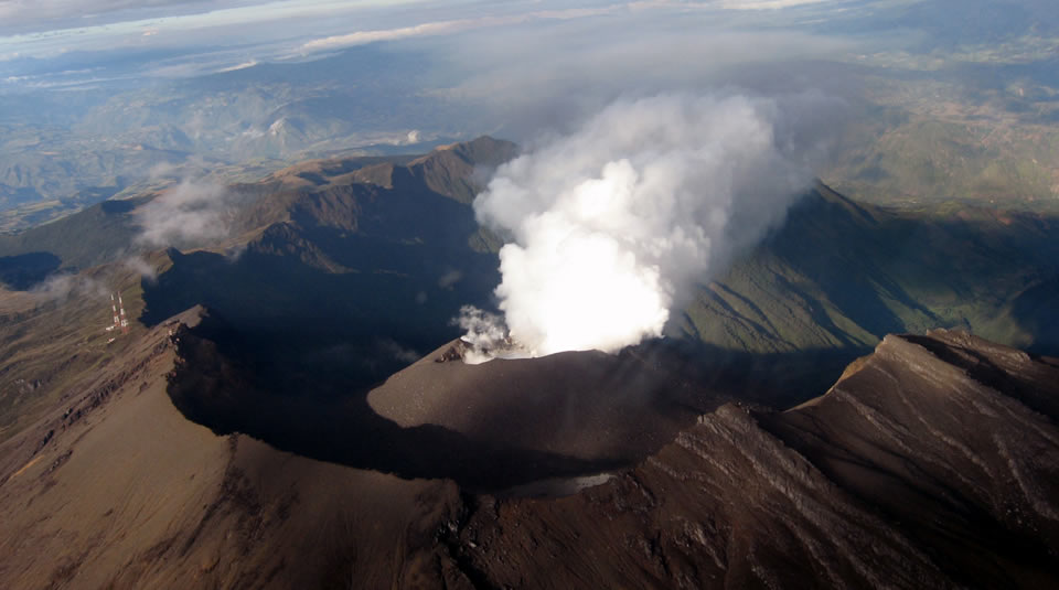 Volcán Galeras- Nariño. Fotografía: https://www.parquesnacionales.gov.co/