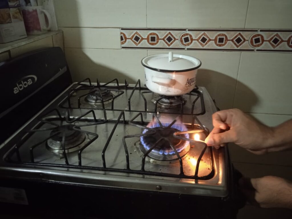 Utilización gas natural en el hogar. Fotografía: Iván Meneses