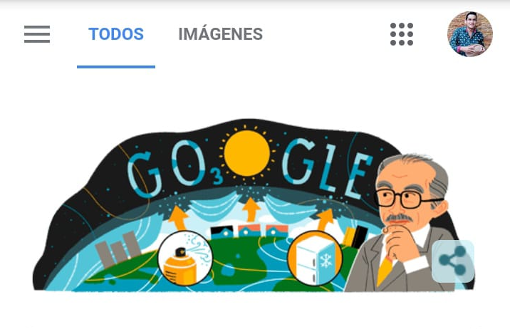 Google rinde un merecido homenaje al Nobel, poniendo un Doodle, el 19 de marzo de 2023