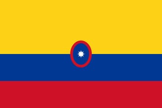 Bandera original de Colombia 1812