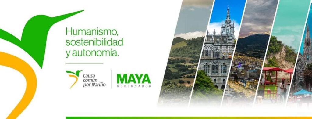 Afiche del candidato a la Gobernación de Nariño Carlos Maya Aguirre 