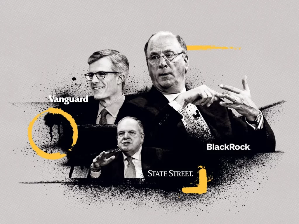 Directores ejecutivos de  BlackRock, Vanguard y State Street, fondos de inversión que manejan cifras similares al PIB de Europa.