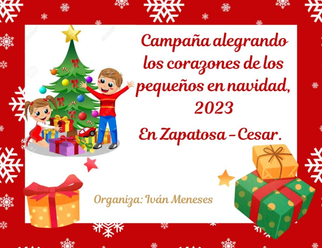 Zapatosa - Cesar- Logo campañan alegrando  corazones en navidad