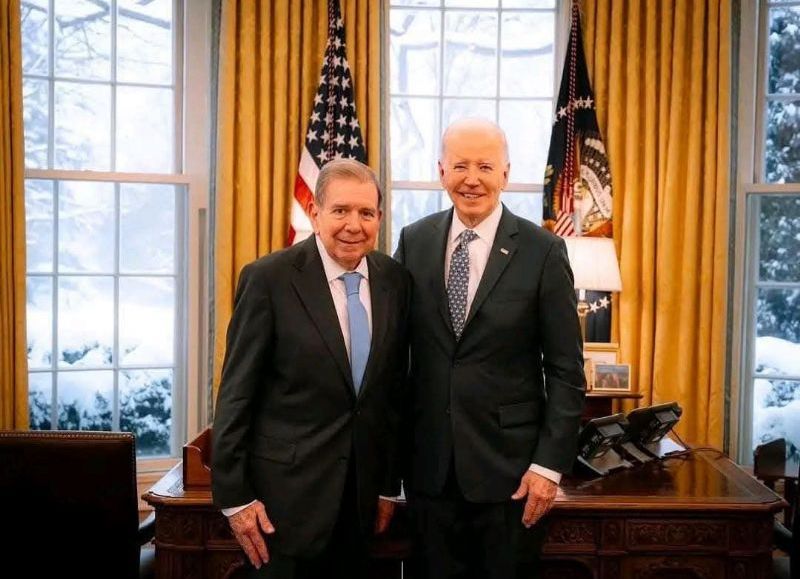 Expresidente Biden y Edmundo Gonzalez