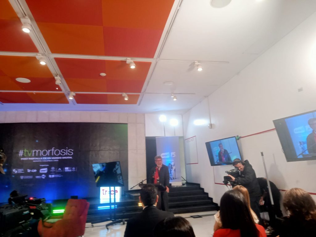 Foro TVmorfosis (Pos Pantalla en el Mundo Digital) que se realizó en la Universidad Javeriana en Bogotá