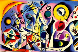 Obra de arte cubismo 303 Cubismo - Patrones variados - Dibujo de acuarela generado por IA