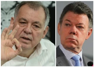Expresidente Juan manuel Santos y el excontralor Alejandro Ordoñez