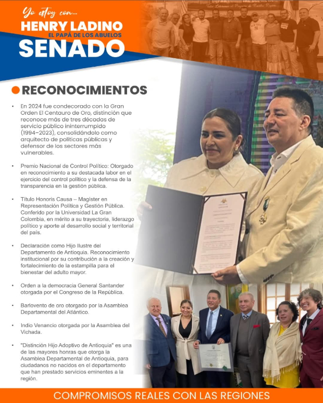 henry ladino reconocimientos