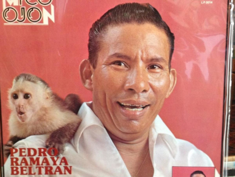 Imagen de la caratula del LP dr Pedro "Ramayá" Beltrán, "Mico Ojón".