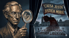 la fachada de la razon. Imagen generada con IA.