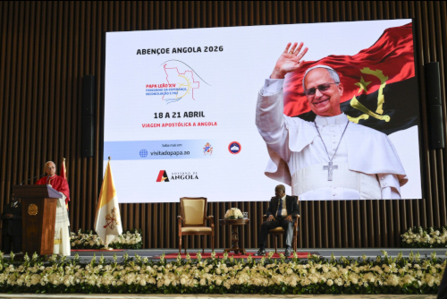 En la misa presidida en Angola, del papa León XIV abril 2026.