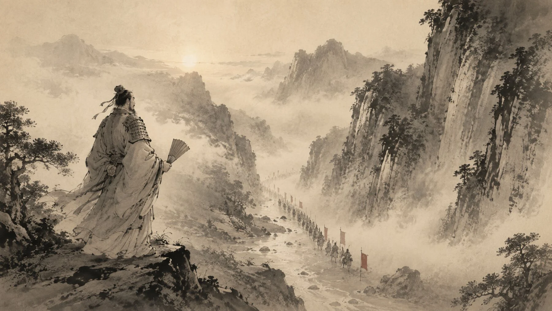 Sun Tzu y la filosofía china, filósofos chinos, Sun Tzu y el arte de la guerra. Sun Tzu. Imagen de creación propia. Manuel Morera.